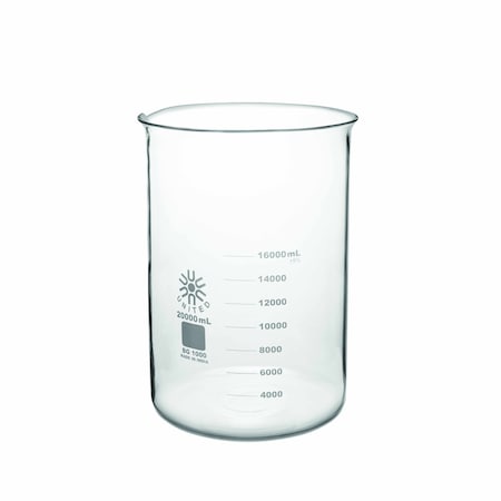 United Scientific Beakers, Low Form, Borosilicate Glass, 20000ml BG1000-20000